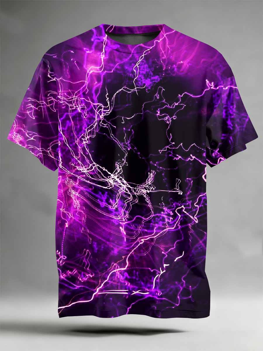 Abstract Pattern Printed Casual T-Shirt