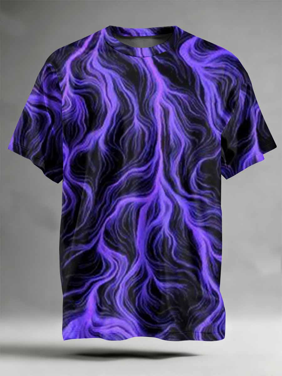 Abstract Pattern Printed Casual T-Shirt