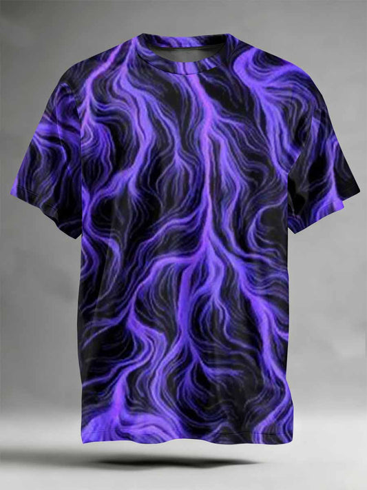 Abstract Pattern Printed Casual T-Shirt