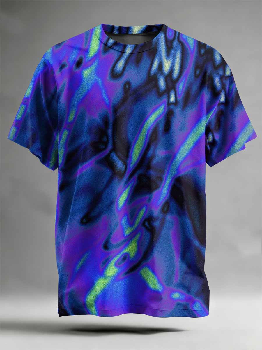 Abstract Pattern Printed Casual T-Shirt