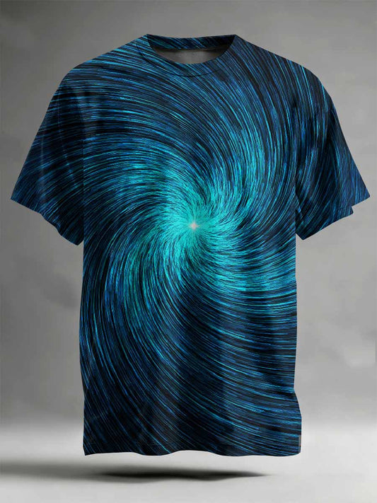 Abstract Pattern Printed Casual T-Shirt