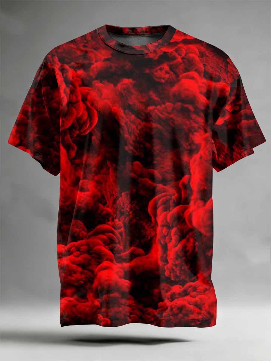 Abstract Pattern Printed Casual T-Shirt