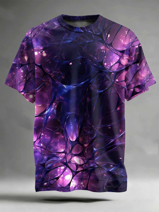 Abstract Pattern Printed Casual T-Shirt