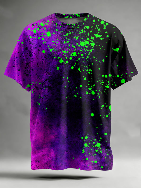 Abstract Pattern Printed Casual T-Shirt