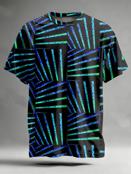 Abstract Pattern Printed Casual T-Shirt