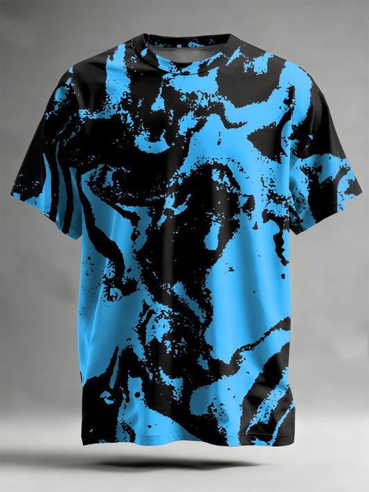 Abstract Pattern Printed Casual T-Shirt