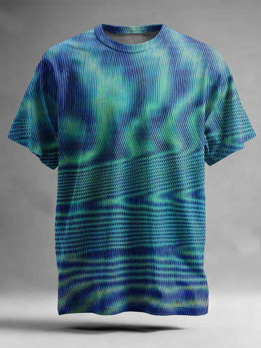 Abstract Pattern Printed Casual T-Shirt