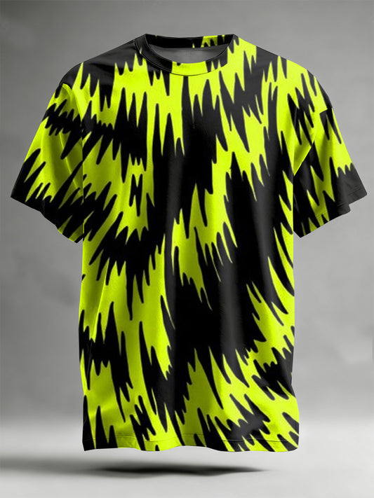 Abstract Pattern Printed Casual T-Shirt