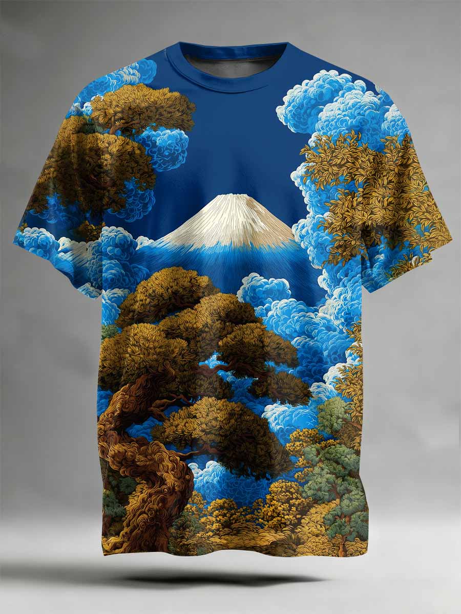 Fantasy World Pattern Printed Casual T-Shirt