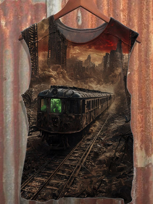 Men's Casual Printed Tank Top