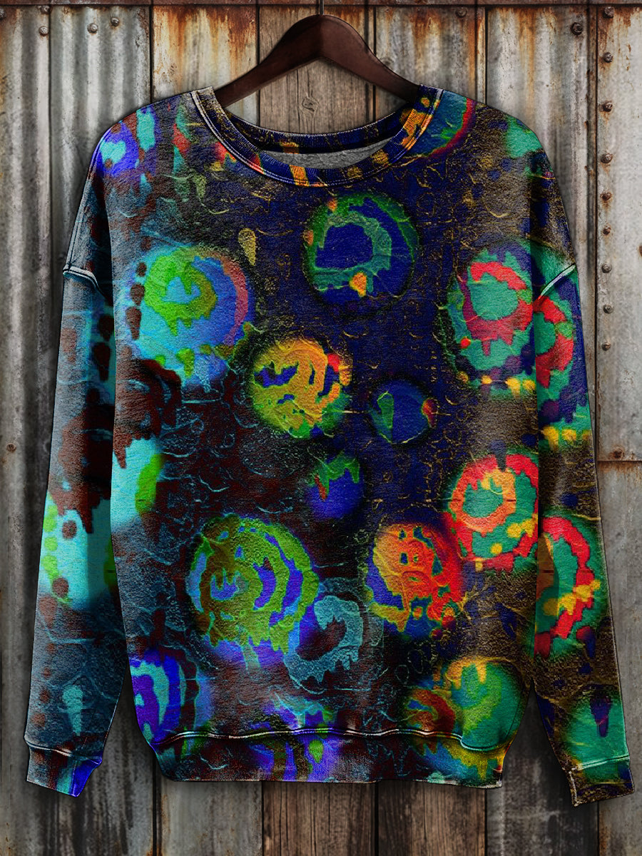 Gorgeous Graffiti Printed Casual Sweatshirt