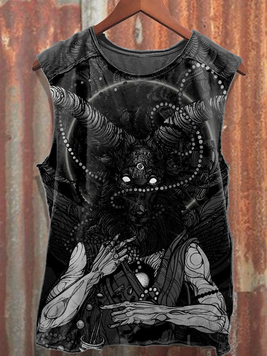 Men's Dark Style Pure Cotton Tank Top