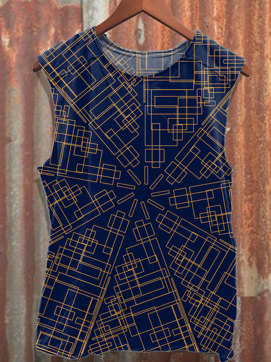 Men's Casual Printed Tank Top