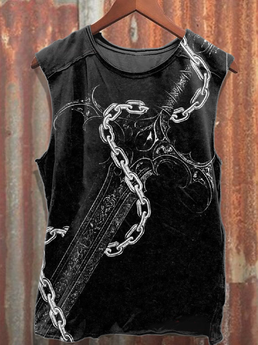 Men's Casual Printed Tank Top