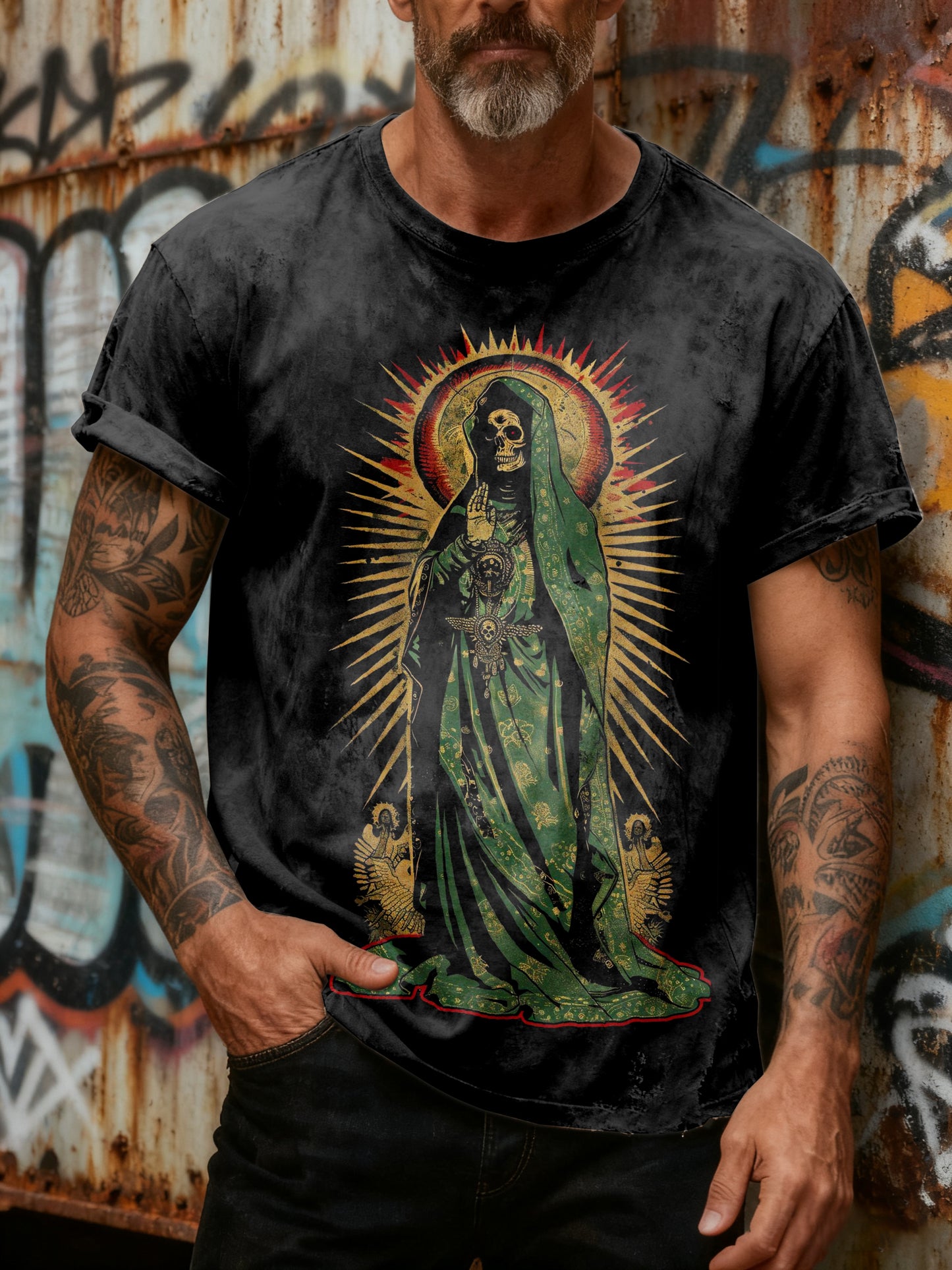 Fantasy Graffiti Printed Casual Loose T-shirt