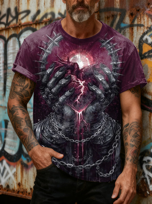 Fantasy Graffiti Printed Casual Loose T-shirt