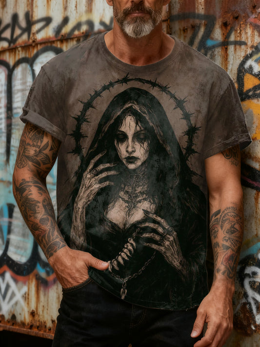 Fantasy Graffiti Printed Casual Loose T-shirt