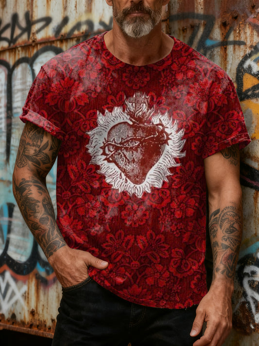 Fantasy Graffiti Printed Casual Loose T-shirt