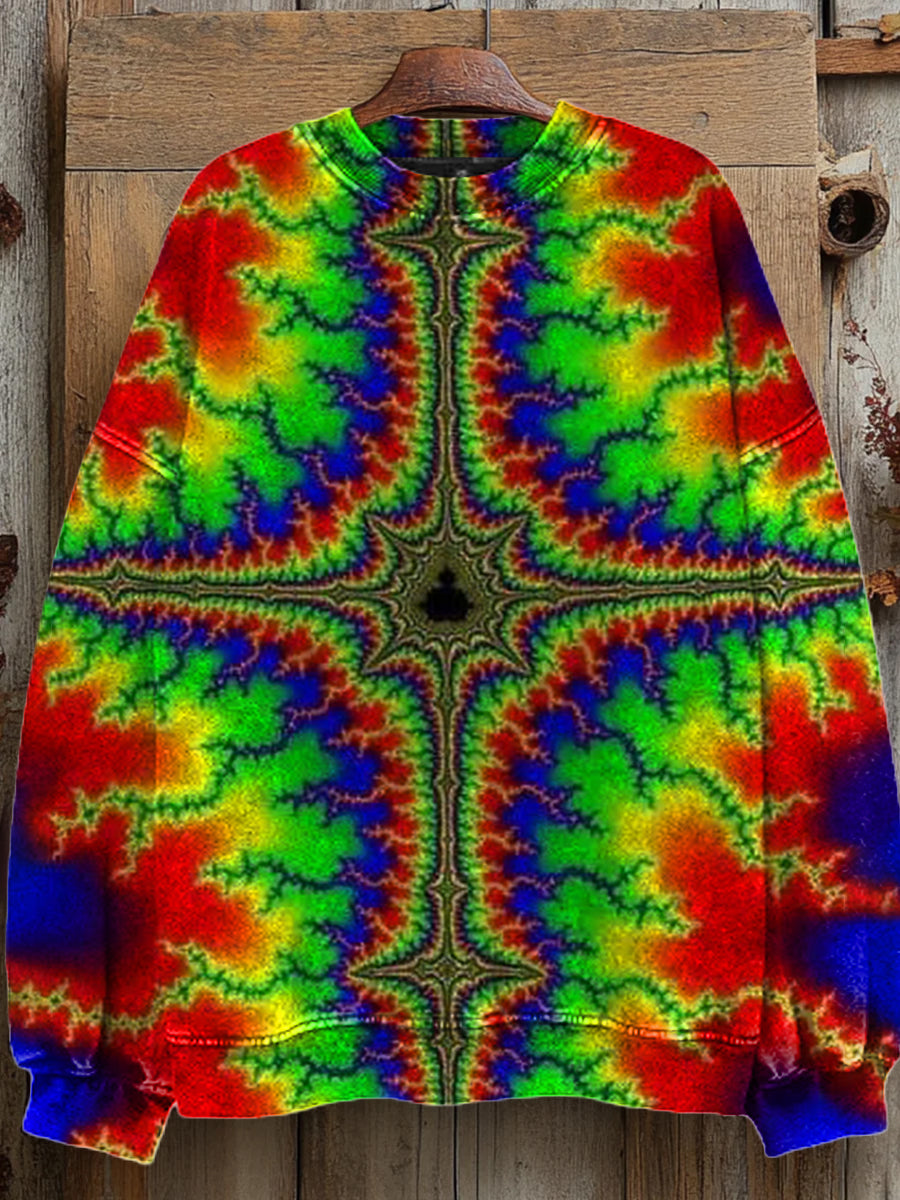 Gorgeous Graffiti Style Printed Casual Sweatshirt