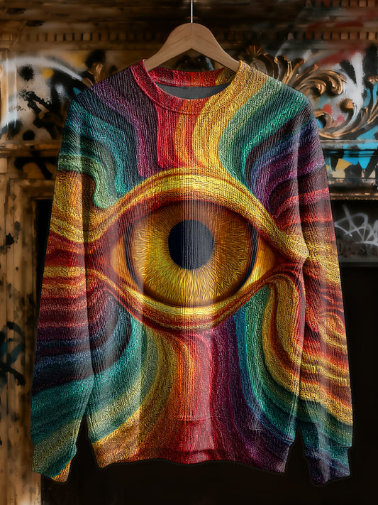 Gorgeous Graffiti Style Printed Casual Sweatshirt