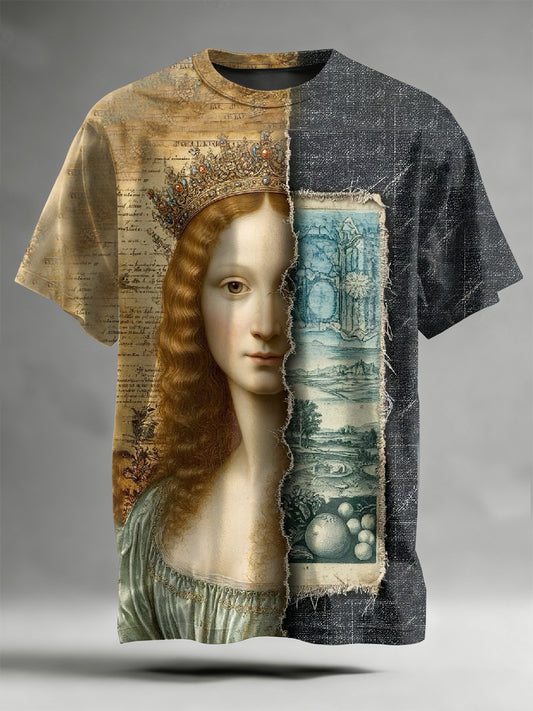 Gorgeous Graffiti Printed Casual T-Shirt