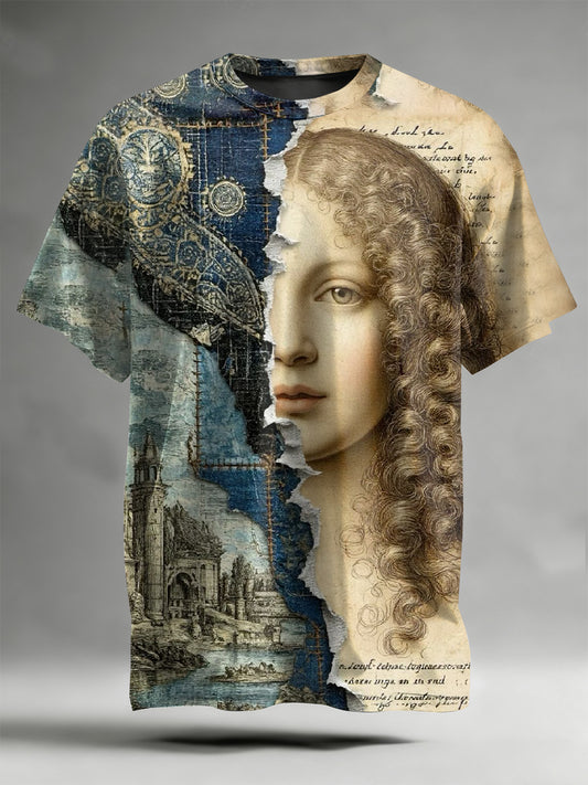 Gorgeous Graffiti Printed Casual T-Shirt