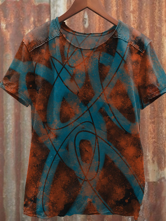 Gorgeous Graffiti Art Printed Loose T-shirt