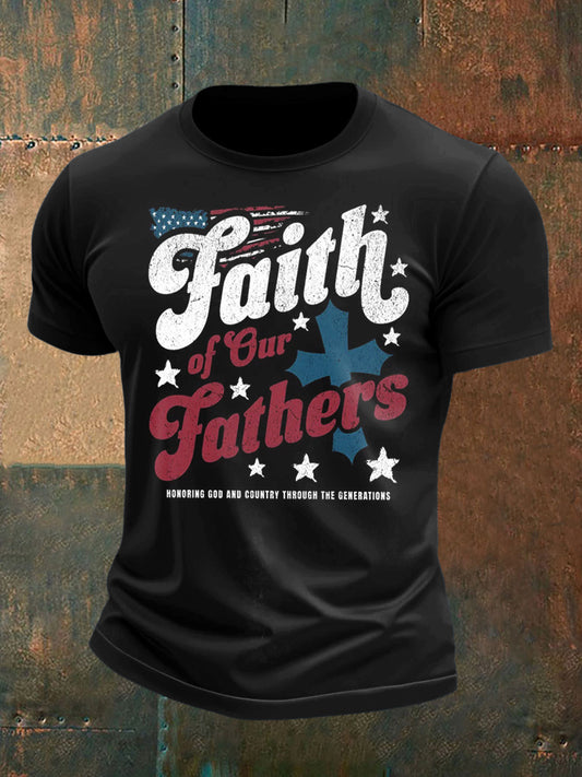 Men's Light of Faith Printed Short Sleeve T-Shirt