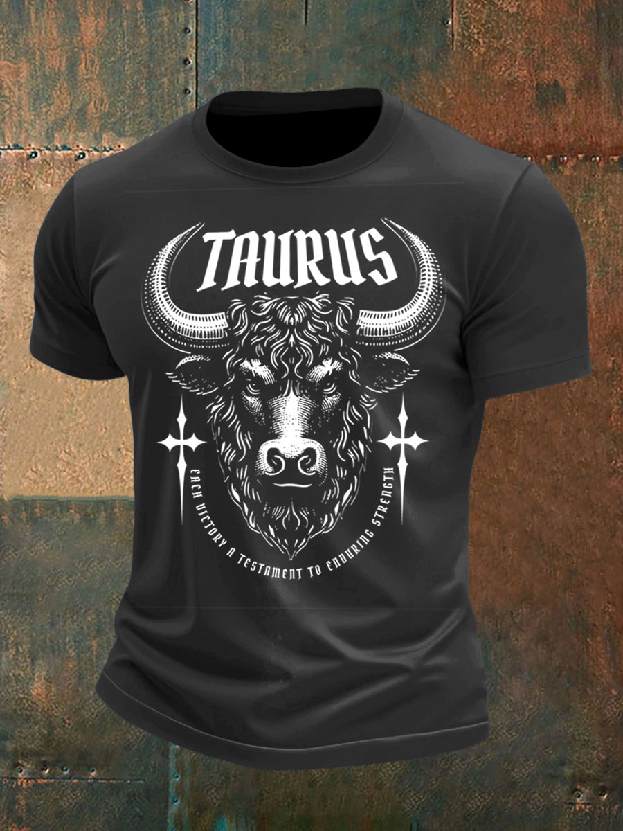 Men's Taurus Printed Short Sleeve T-Shirt