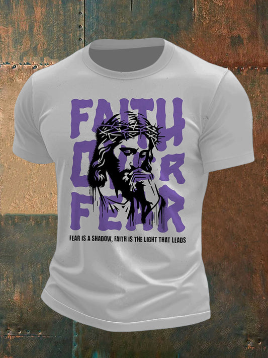 Men's Jesus Printed Short Sleeve T-Shirt