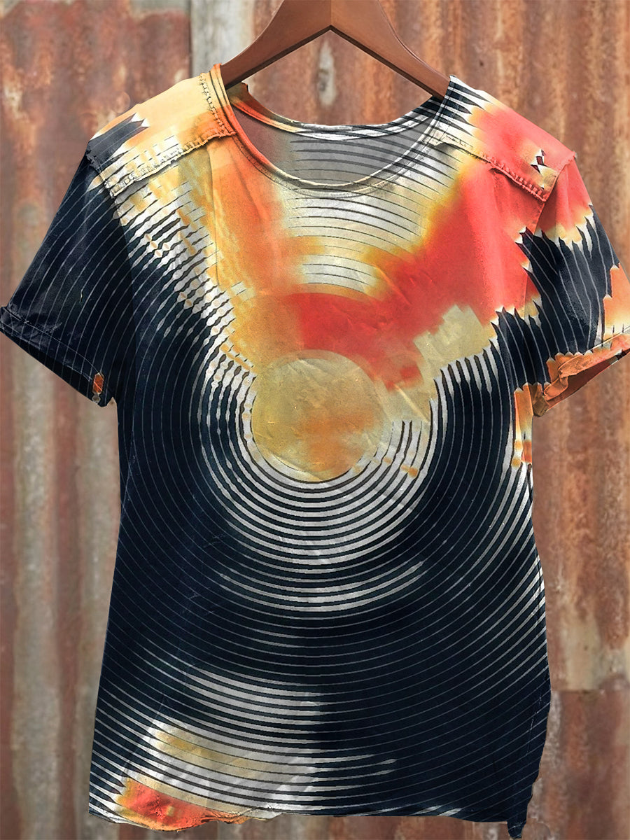 Gorgeous Graffiti Art Printed Loose T-shirt