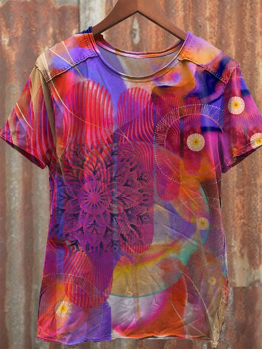 Gorgeous Graffiti Art Printed Loose T-shirt