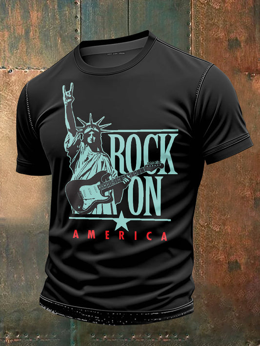 Retro Printed Casual Loose T-Shirt