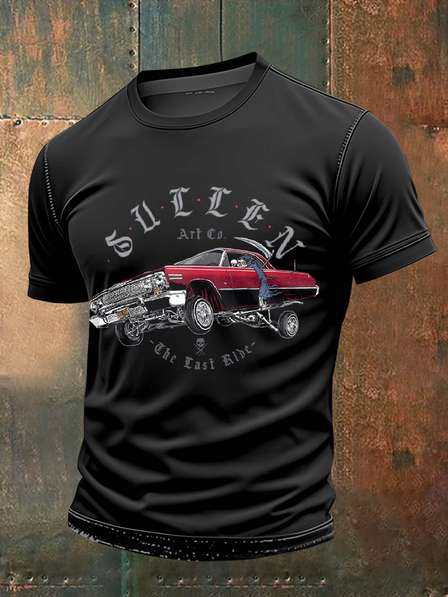 Retro Printed Casual Loose T-Shirt