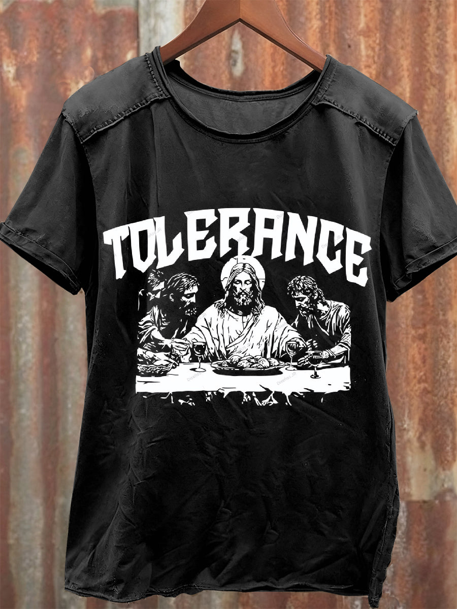 Retro Printed Casual Loose T-Shirt