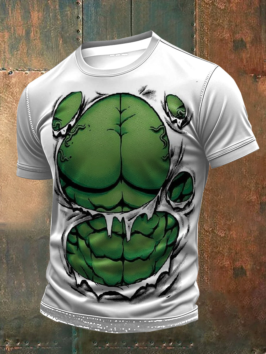 Retro Printed Casual Loose T-Shirt