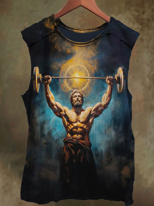 Ghost Lord Printed Casual Cotton Tank Top