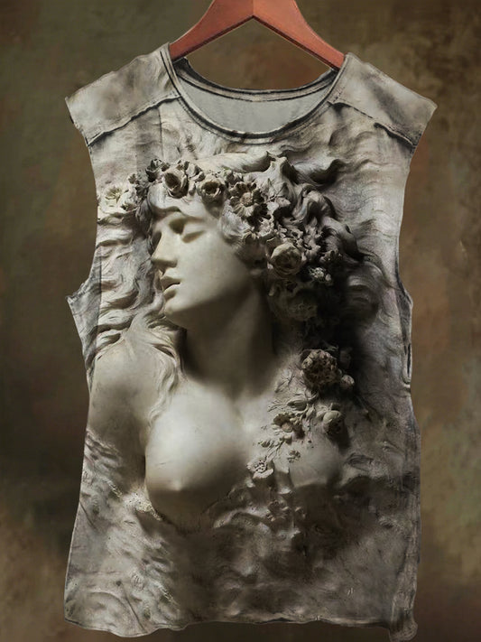 Unisex Ophelia's Slumber Print Casual Cotton Tank Top