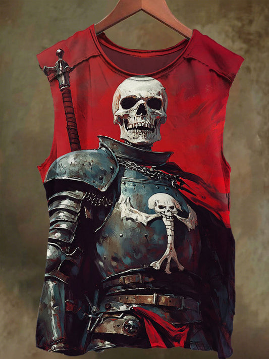 Unisex Skull General Print Casual Cotton Tank Top