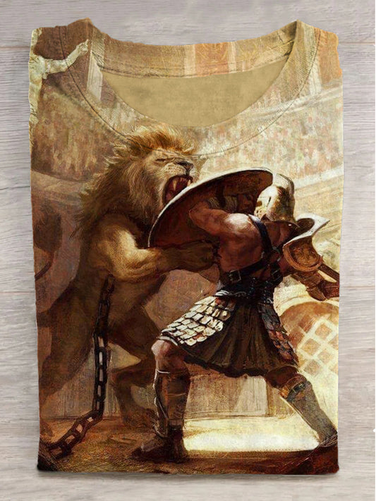 Colosseum Print Round Neck Short Sleeve T-Shirt