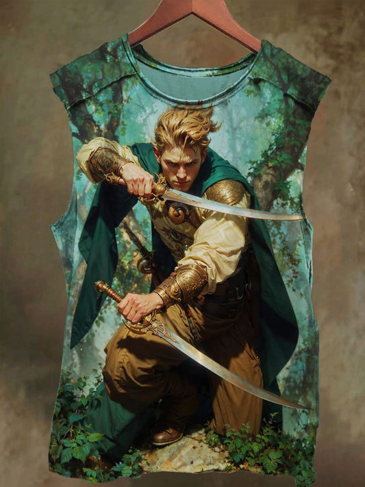 Unisex Junior in the Woods Printed Casual Cotton Tank Top