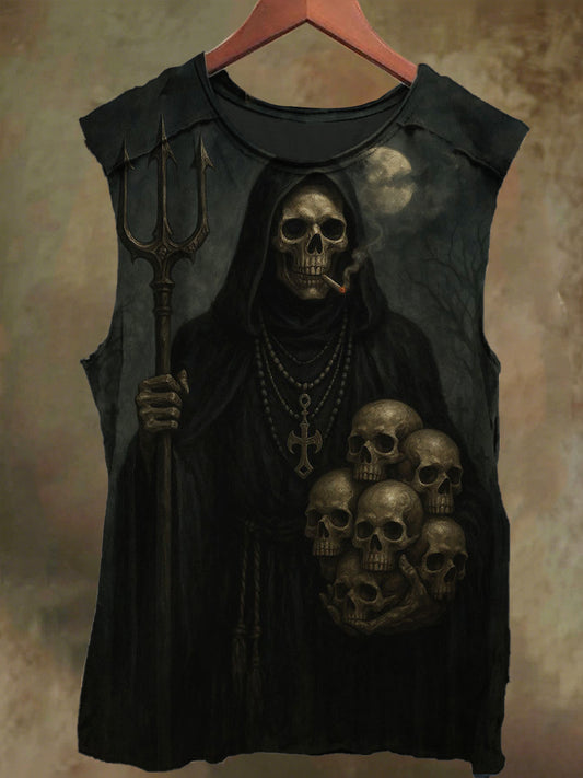 Unisex Hat Skull Skull Print Casual Cotton Tank Top