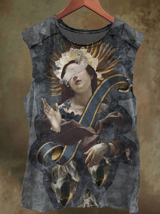 Unisex Mon Eyes Women's Printed Casual Cotton Tank Top