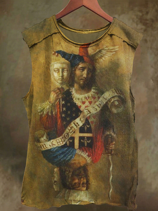 Unisex King Earl Printed Casual Cotton Tank Top