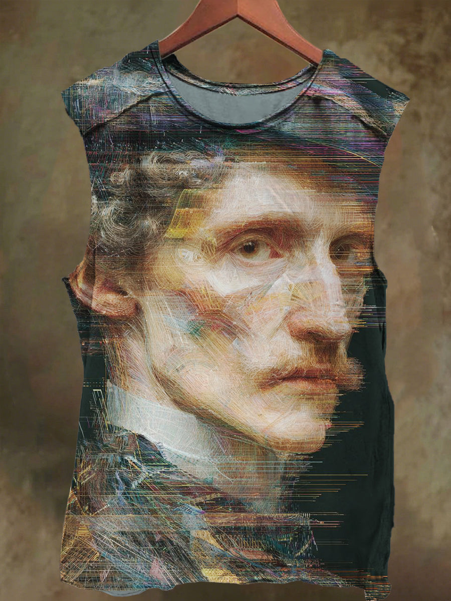 Unisex Earl Print Casual Cotton Tank Top