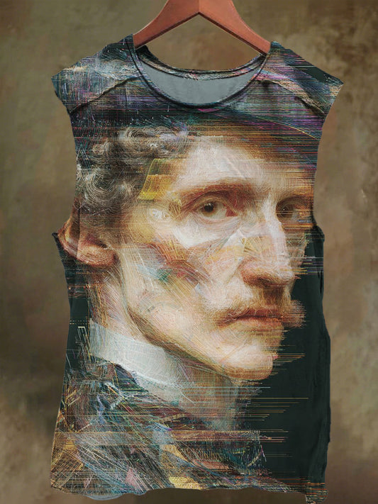 Unisex Earl Print Casual Cotton Tank Top