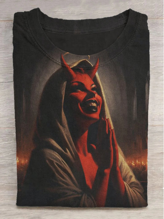 Bullwinkle Printed Round Neck Short Sleeve T-Shirt