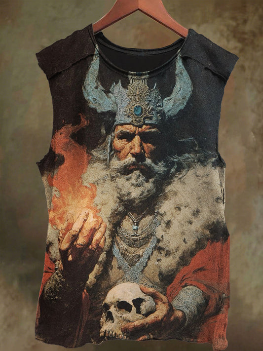 Unisex King Print Casual Cotton Tank Top