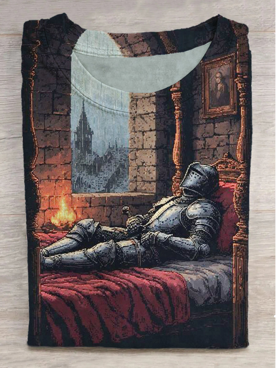 Casual Rider Printed Round Neck Short Sleeve T-Shirt