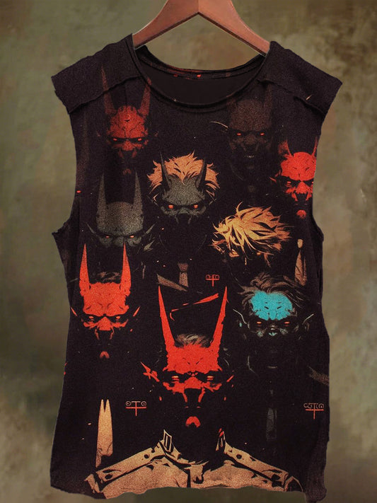Unisex Beast Warriors Team Print Casual Cotton Tank Top
